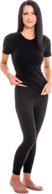Produktbild von HERMKO 1800 3er Pack Damen kurzarm Unterhemd, Farbe:schwarz, Größe:40/42 (M)