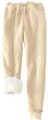 Imagen del producto de Pantalones térmicos de forro cálido para mujer, ideales para el invierno