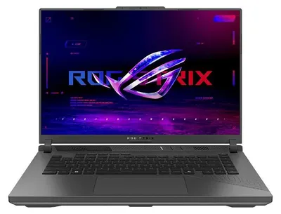 Zdjęcie produktu dla ASUS ROG Strix G16 – procesor Ryzen 9 8940HX, 32 GB pamięci RAM, dysk SSD 1 TB, karta graficzna RTX 5080 16 GB, ekran 16 cali, rozdzielczość 2,5K, panel IPS, 2 lata gwarancji PUR, system Windows 11 Home, kolor: szary