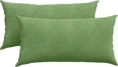 Obrázok produktu pre vidaXL Vankúše na pohovku, 2 ks, svetlozelené, 80 x 40 cm, manšestr