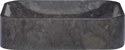 Produktbild von vidaXL Waschbecken Schwarz 40x40x10 cm Marmor