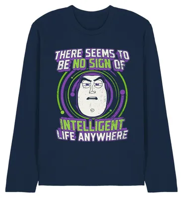 Image de T-shirt Toy Story - « No Sign Of Intelligent Life » pour homme/femme (unie), manches longues TV33283 (XL) (bleu marine)