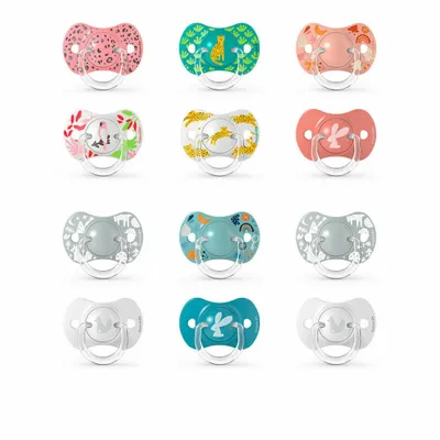 Image de Suavinex Sucette Physiologique en Silicone 0-6 Mois - 2 Paquets