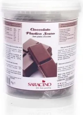 Produktbild von Braune Schokolade Plastik Saracino 1kg