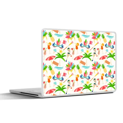 Produktbild von MuchoWow® Laptop Aufkleber Sticker Cover Muster - Brasilien - Karneval 36.5x27.5 cm - Laptop-Sticker