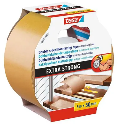 Produktbild von tesa extra starkes Teppichband 5m 50mm stark