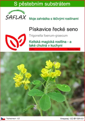 Obrázek produktu pro SAFLAX - pískavice řecké seno - Trigonella foenum-graecum - 100 Semena - S pěstebním substrátem bez klíčků