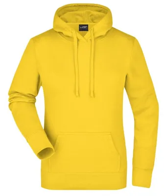 Obrázok produktu pre James and Nicholson – Dámska mikina s kapucňou LT2358 (XXL) (slnečnožltá)