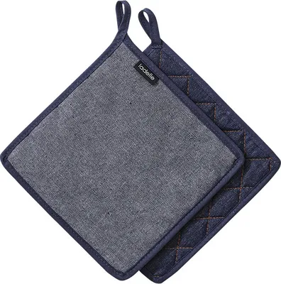 Produktbild von Ladelle 46149, Topflappen, Blau, Baumwolle, 210 mm, 210 mm, 2 Stück(e)