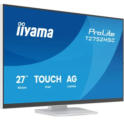 Zdjęcie produktu dla Iiyama T2752MSC-W1AG IIYAMA 68.6cm (27")   T2752MSC-W1AG 16:9 Touch HDMI+DP+2xUSB