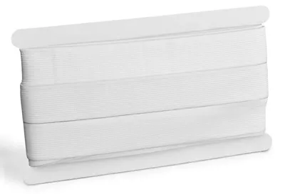 Elastikband 3 cm x 10 m, weiß, Gummiband zum Nähen
