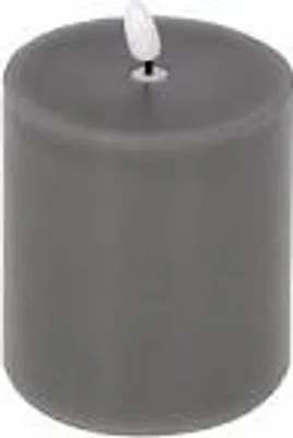 Produktbild von Kaheku LED Kerze Flaca grau 7,5 Ø 12,5h
