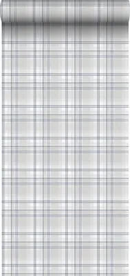 Immagine prodotto di Sanders & Sanders carta da parati rombo blu e grigio 53 cm x 10.05 m