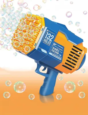 Image de Pistolet à bulles bleu pour tous -