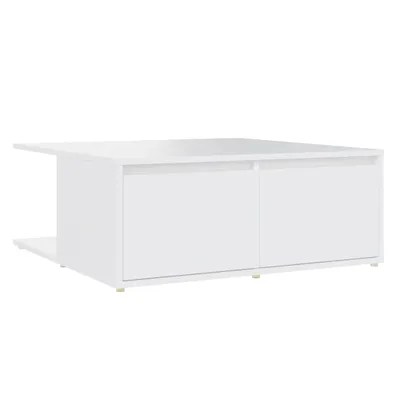 Immagine prodotto di vidaXL Tavolino da salotto bianco 80x80x31 cm in materiale composito