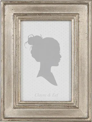 Image de Clayre & Eef Cadre photo 10x15 cm Bois argenté