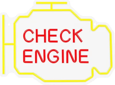 Image de Néolia Néon PLEXI LED CHECK ENGINE veilleuse jaune rouge NNE21