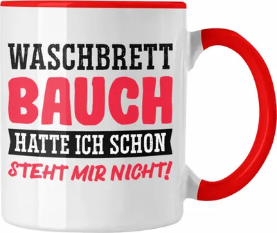 Produktbild von Trendation - Witzige Tasse für Herren Männer Sprüche Lustiges Motiv für Vater Papa Kollege zum Geburtstag (Rot)