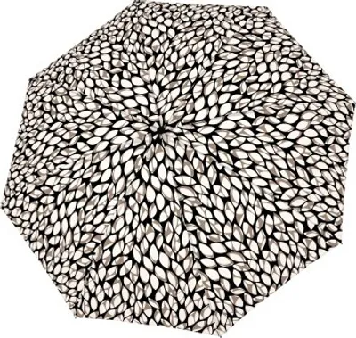 Produktbild von doppler Taschenregenschirm Regenschirm Fiber Magic Leaves Taupe mehrfarbig