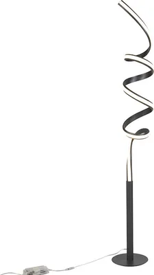 Produktbild von Design Stehleuchte Schwarz inkl  LED und Dimmer Twisted