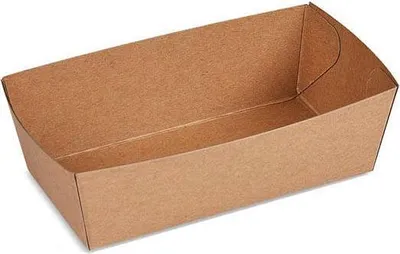 Immagine prodotto di Vassoio in carta kraft 13,5 x 7 x 4,5 cm, 300 ml 250 pezzi.