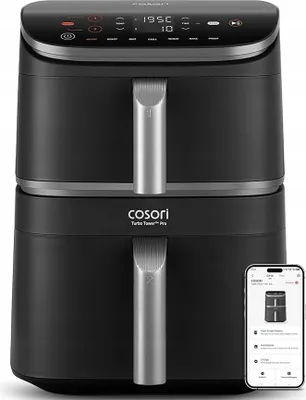 Zdjęcie produktu dla COSORI Turbo Tower Pro Smart Wi-Fi 10,8 l Double Stack Airfryer ceramiczny