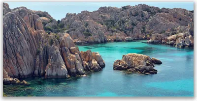 Produktbild von Tulup Leinwand-Bilder 140x70 Wandbild Canvas Kunstdruck Meerbusen Landschaft