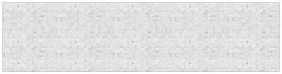 Produktbild von Wallario Küchenrückwand Hartschaumplatte, Größe 200 x 50 cm, Motiv: Fliesen im Bad weiß-grau