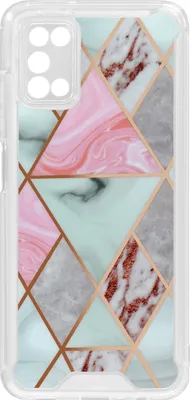 Obrázok produktu pre Avizar, nárazuvzdorné puzdro s dizajnom mramoru pre telefóny Samsung Galaxy A03s / A02s, ružová farba