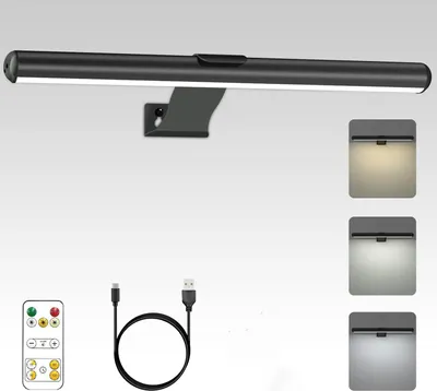 Produktbild von 12 Zoll Kabellose Bilderleuchte mit Fernbedienung, 2-in-1USB-aufladbares Nachtlicht ，3 Beleuchtungsmodi, LED-Magnet-Dartlampe mit Timer,für Malkunst