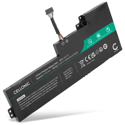 Produktbild von CELLONIC 1x Akku für Notebook Kompatibel mit Lenovo ThinkPad T480, ThinkPad T470, ThinkPad T470s, 01AV421 - (2000mAh, 11.4V)