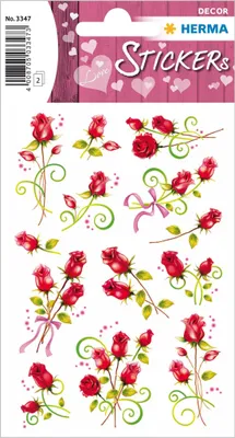 Produktbild von HERMA 3347 10x Sticker DECOR Rosen, Folie