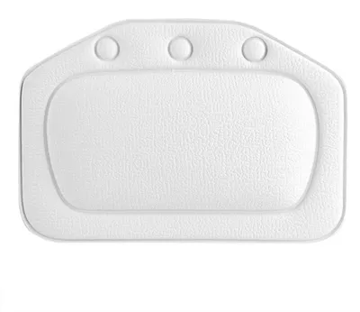 Immagine prodotto di Cuscino da bagno, imbottitura morbida con ventose per testa e collo (bianco)