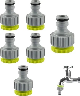 Produktbild von Kraanadapter Set - Tuinkraanadapter - 6-teilig - Kunststoff
