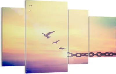 Produktbild von Bild auf Leinwand - Leinwandbild - Vogel Natur Wiese - 120x70cm - Wand Bild - Wanddeko - Wandbilder - Leinwanddruck - Bilder - Kunstdruck - Wanddekoration - Leinwand bilder - Wandkunst - DL120x70-3917