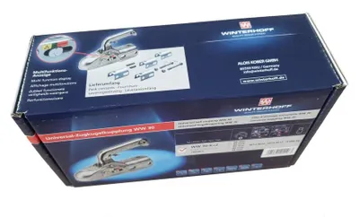 Produktbild von 1 Stück - Winterhoff Kugelkupplung WW30-K+Z - 3000kg - Ø35/40/45/46/50/51 - Bohrung Ø12mm