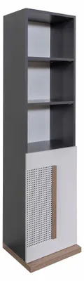 Produktbild von Schrank Holz Bücherschrank Jugendzimmer Grau Schränke Regal Möbel Neu