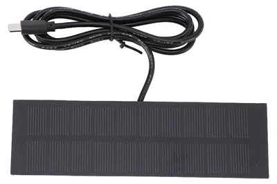 Produktbild von 1 W Solarladegerät, polykristallines Panel mit Typ-C-Anschluss für Smartphones, Powerbanks, Camping im Freien