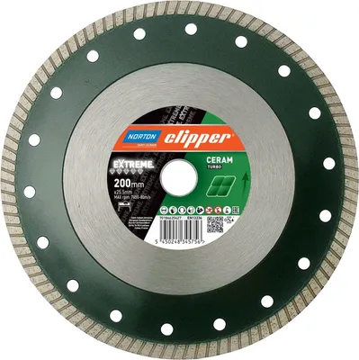 Obrázek produktu pro Diamantový řezný kotouč Norton Clipper Extreme Ceramic Turbo - 200x25,4 mm 70184625427