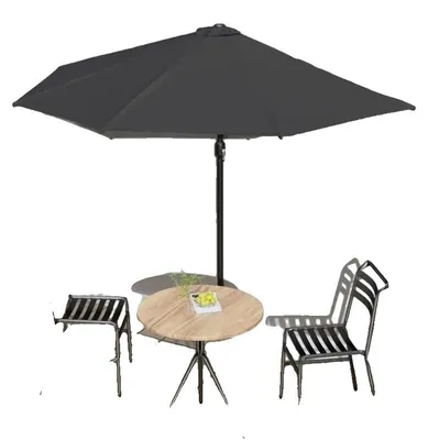 Imagen del producto de Toldo para balcón semicircular, resistente al viento, fácil de usar, 300 x 155 x 223 cm