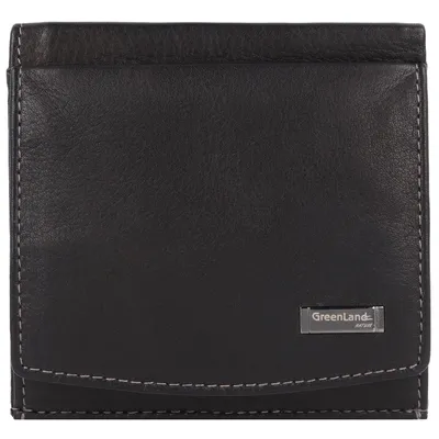 Produktbild von Greenland Nature Black Nappa Geldbörse RFID Leder 9,5 cm