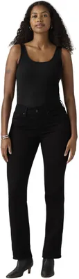 Produktbild von Levi's Damen Jeanshose 314 Shaping mit Stretch-Anteil, Straight Fit, Schwarz (Black And Black), W32/L30