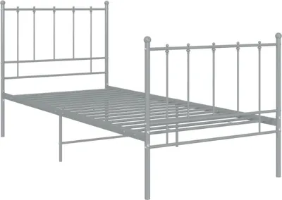 Obrázek produktu pro vidaXL Postel šedá kovová 100x200 cm