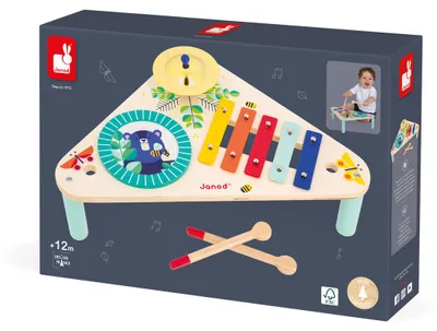Produktbild von Janod Gioia - Holz Musiktisch für Kinder - Musikalisches Spielzeug