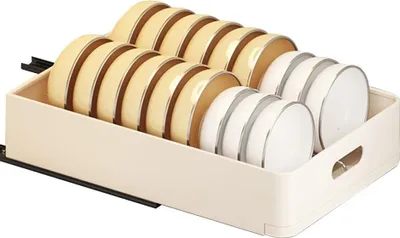 Obrázek produktu pro Kuchyňský organizér, Rozšiřitelný design, Snadná instalace, Police na zásobníky