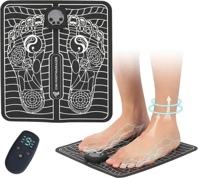 Produktbild von Fußmassagegeräte, Ems Fußmassagegerät, Fußmassagekissen,  Niederfrequenz-Pulsmuskel, 6 Modi 9 Einstellbare Frequenzen, USB wiederaufladbare