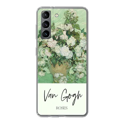 Produktbild von MuchoWow® Handyhülle Schutzhülle Hülle für Samsung Galaxy S21 Malerei - Blumen - Van Gogh Silikon Softcase Handy Hülle - Softcase