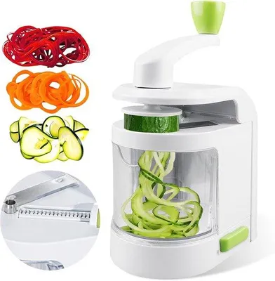 Produktbild von Handgeführter 4-in-1 Spiralenschnitt für Gemüse – Für Karotten, Zucchini, Kartoffeln und Gurken