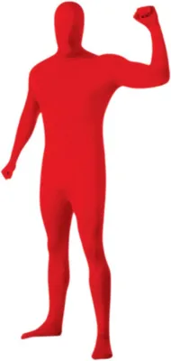 Productafbeelding van Second Skin Jumpsuit - Bodysuit Catsuit - Carnaval Kostuum - Ademend Materiaal - 150-185 cm - Tweekleurig