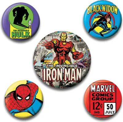 Obrázok produktu pre Marvel - Súprava špendlíkov 5-Pack PM928 (jedna veľkosť) (pestrofarebná)